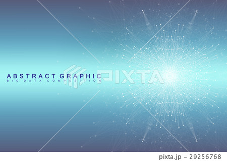 Geometric graphic background molecule and 29256768