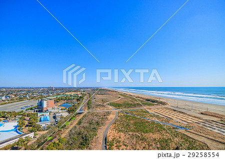 山武市　蓮沼付近を空撮 29258554