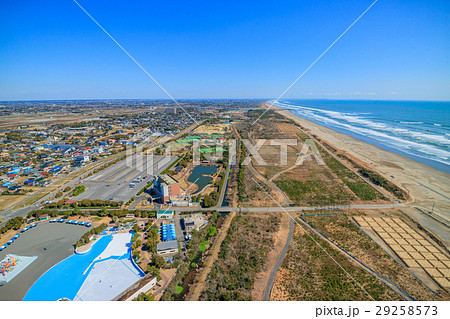 山武市　蓮沼付近を空撮 29258573