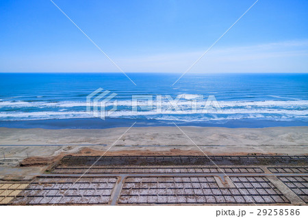 山武市　蓮沼付近を空撮 29258586