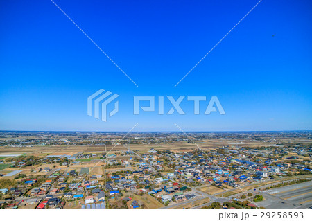 山武市　蓮沼付近を空撮 29258593