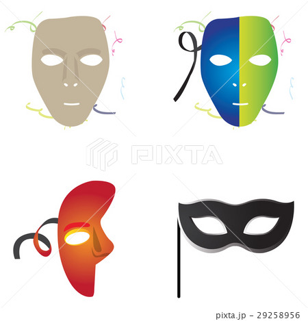 Set of carnival masks 29258956