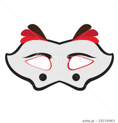 Isolated carnival mask 29258963