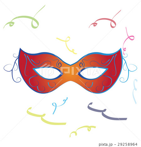 Isolated carnival mask 29258964