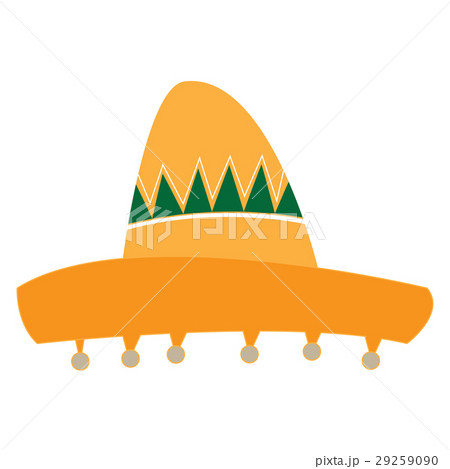 Isolated mexican hat Isolated mexican hat 29259090