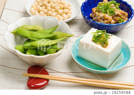 豆腐、枝豆、納豆、大豆 豆腐、枝豆、納豆、大豆 29259588