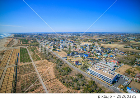 山武郡横芝光町木戸付近を空撮 29260335