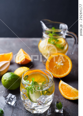 Citrus lemonade with mint 29264177