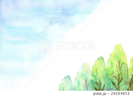 水彩イラスト 木々 水彩イラスト 木々 29264653
