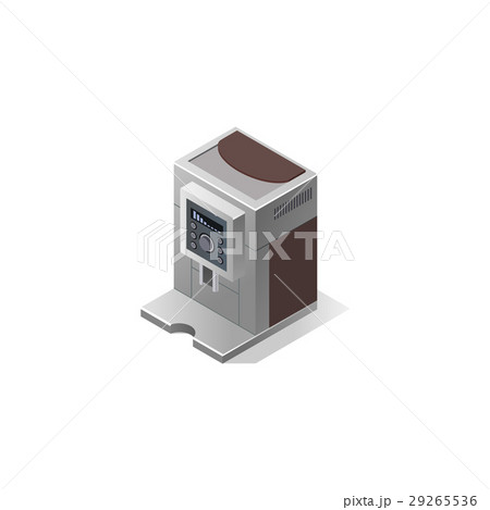 Electric coffee machine with cups. Vector Electric coffee machine with cups. Vector 29265536