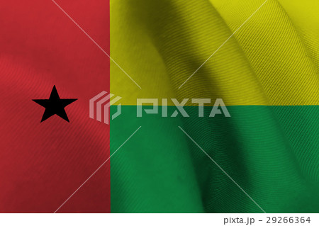 Guinea Bissau national flag 3D illustration symbol Guinea Bissau national flag 3D illustration symbol 29266364