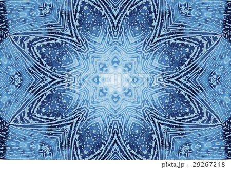 Bright blue abstract concentric pattern 29267248