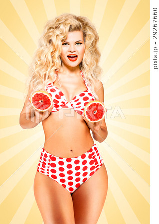 Bikini and grapefruit. Bikini and grapefruit. 29267660