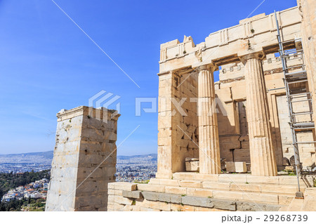 ruins of ancient temple on Acropolis hill ruins of ancient temple on Acropolis hill 29268739
