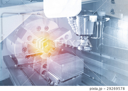 Abstract scene of the face milling CNC Abstract scene of the face milling CNC 29269578