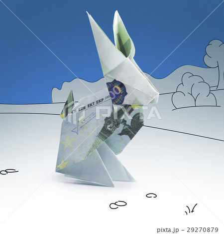 origami hare from banknotes origami hare from banknotes 29270879