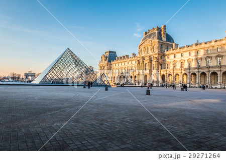 The pyramid in Louvre museum Paris The pyramid in Louvre museum Paris 29271264