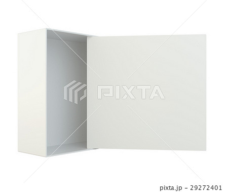 Blank open box isolated on white background 29272401