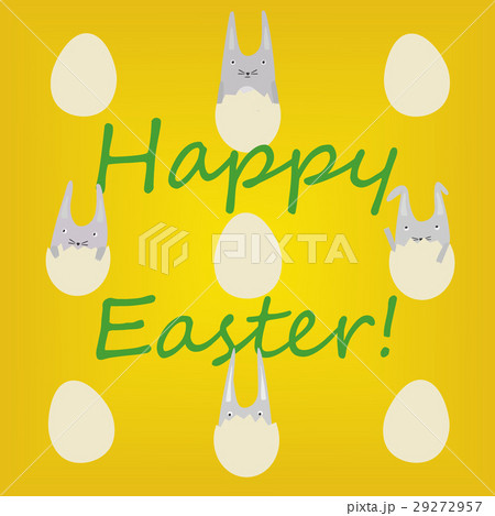 Greeting Card with Rabbits in Eggs Greeting Card with Rabbits in Eggs 29272957