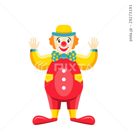 Cartoon Clown Isolated on White Background, Party Cartoon Clown Isolated on White Background, Party 29273191