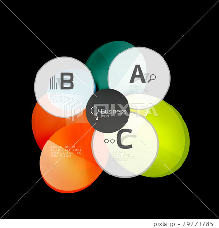 Glass circle abstract background 29273785