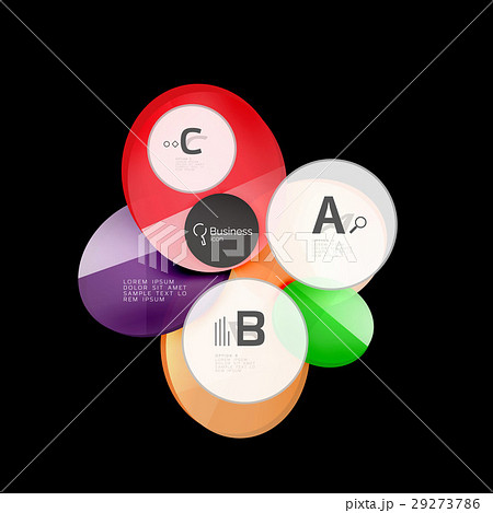 Glass color circles - infographic elements on 29273786
