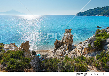 Summer Sithonia rocky coast, Greece. Summer Sithonia rocky coast, Greece. 29273948