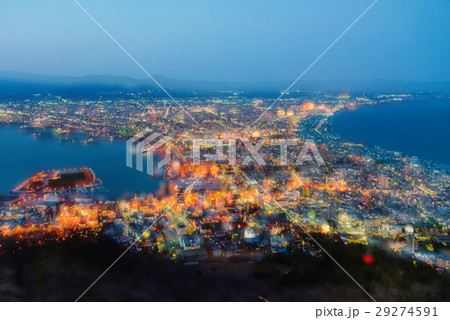 View of Hakodate Bay at dusk 29274591