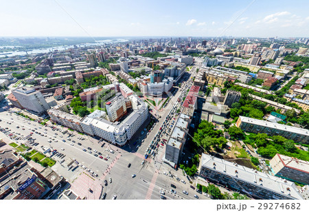 Aerial city view. Urban landscape. Copter shot 29274682