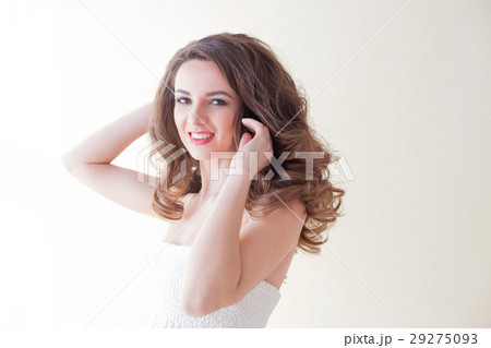 girl model posing in a white room girl model posing in a white room 29275093