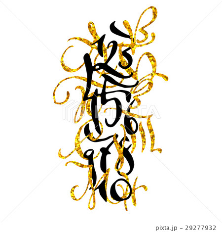 Golden hand drawn high quality calligraphy poster Golden hand drawn high quality calligraphy poster 29277932
