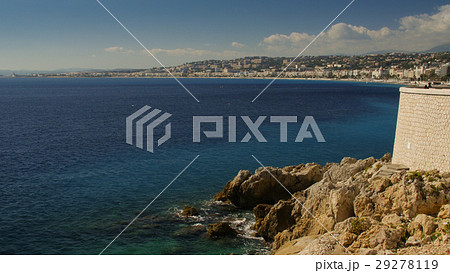 Coasline in Nice town, France. 29278119