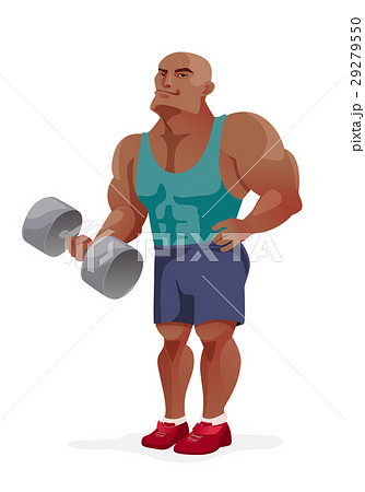 Cartoon bodybuilder. 29279550