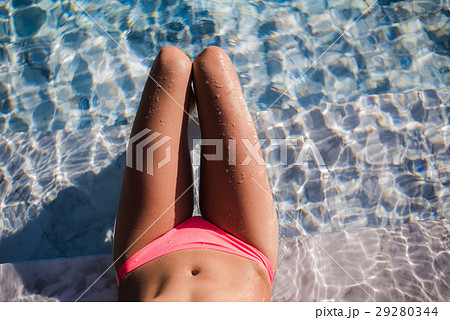 Sexy body of beautiful woman. Girl relaxing in a 29280344