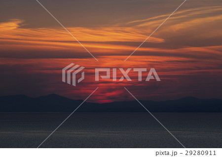 御輿来海岸の夕日 29280911