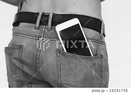 Studio People Shoot Portrait Isolated on White 29281756