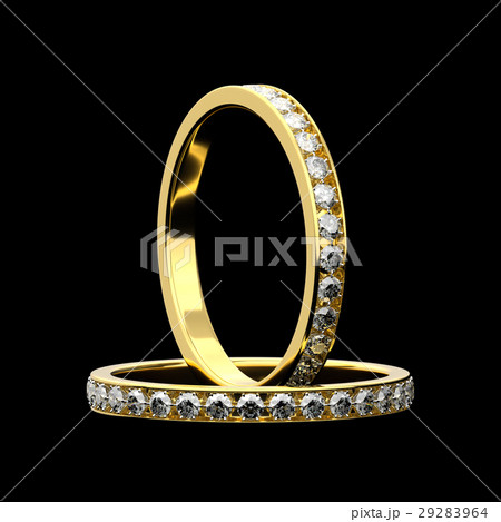 婚約指輪のcgのイラスト素材