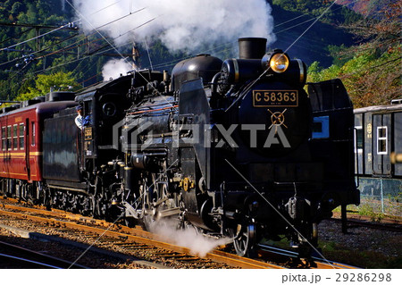 秩父鉄道 蒸気機関車 SL C58 363 パレオエクスプレス 三峰口駅（埼玉県 秩父市） 29286298