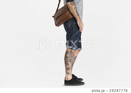 Tattooed Man Messenger Bag 29287776