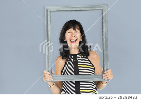 Caucasian Lady Holding Photo Frame Caucasian Lady Holding Photo Frame 29288433