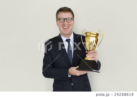 Caucasian Business Man Award Trophy Caucasian Business Man Award Trophy 29288619