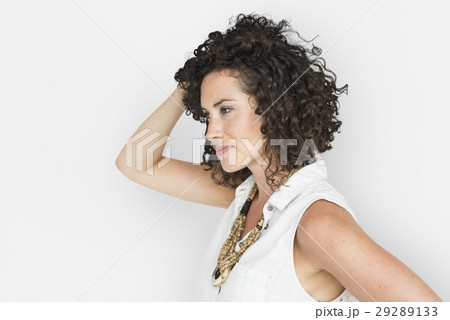 Caucasian Woman Casual Side View 29289133