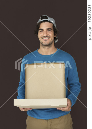 Pizza Boy Food Delivery Service Box Package Pizza Boy Food Delivery Service Box Package 29289283