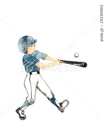 野球少年 バッターのイラスト素材