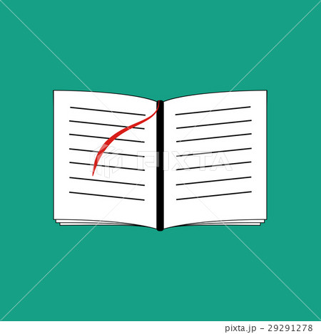 open book design black drawing - Stock Illustration [25156539] - PIXTA