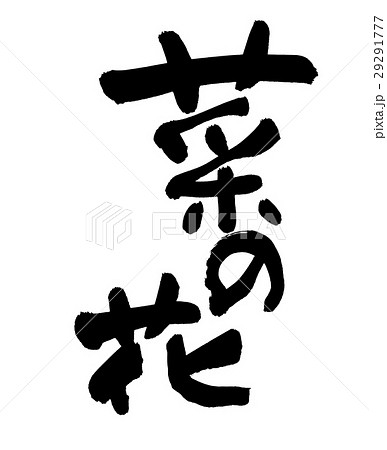 筆文字　菜の花 29291777