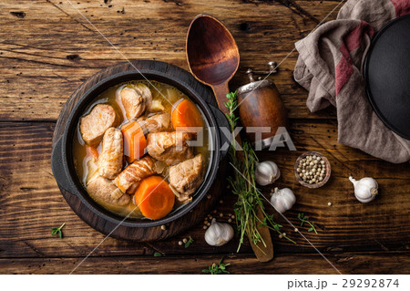 Meat stewed with carrots in sauce Meat stewed with carrots in sauce 29292874
