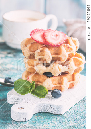 Homemade Belgian waffles Homemade Belgian waffles 29293841