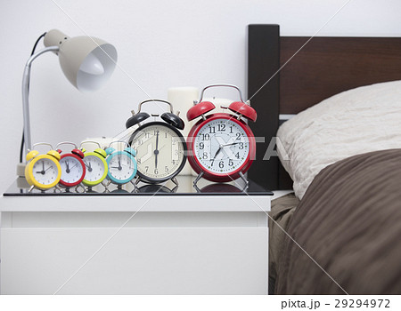 alarm clocks of different shapes and colors alarm clocks of different shapes and colors 29294972