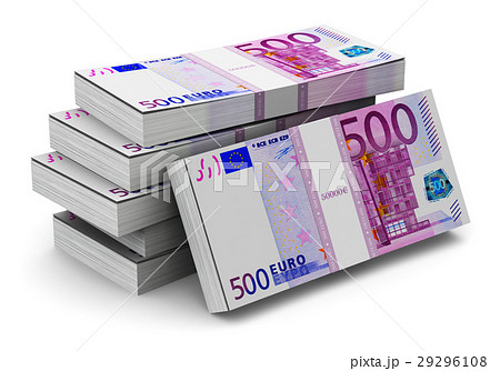 Stacks of 500 Euro banknotes 29296108